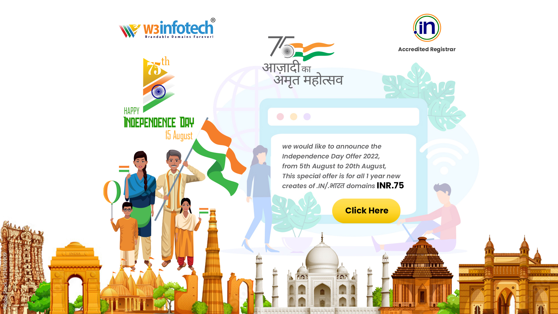 INDIA Celebrate 75th Independance Day